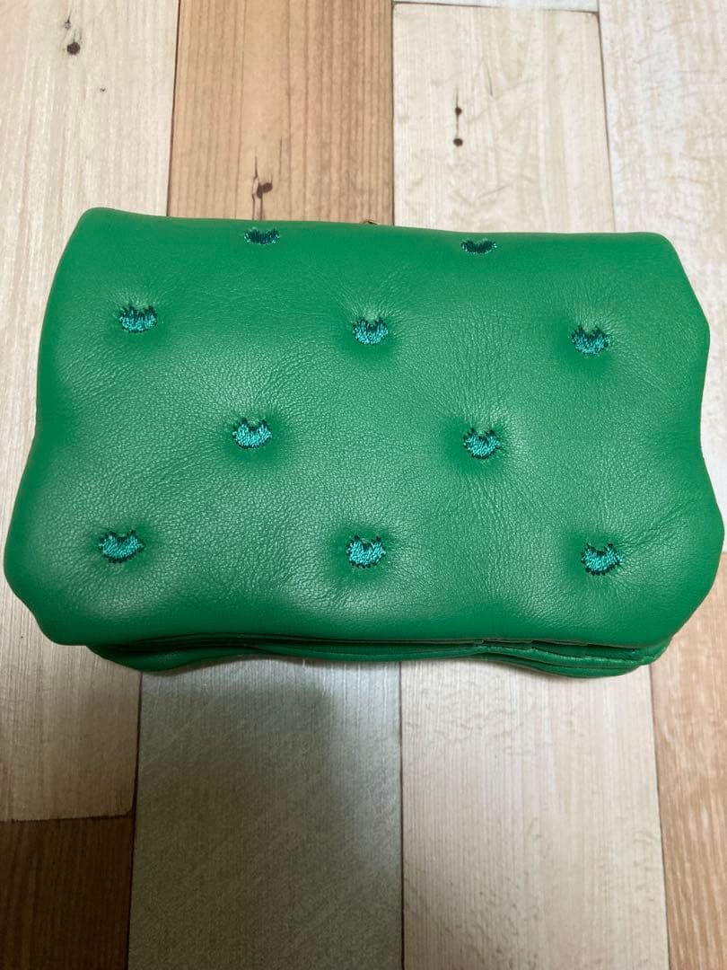 早い者勝ち／ツモリチサト／プチねこがま口財布／緑