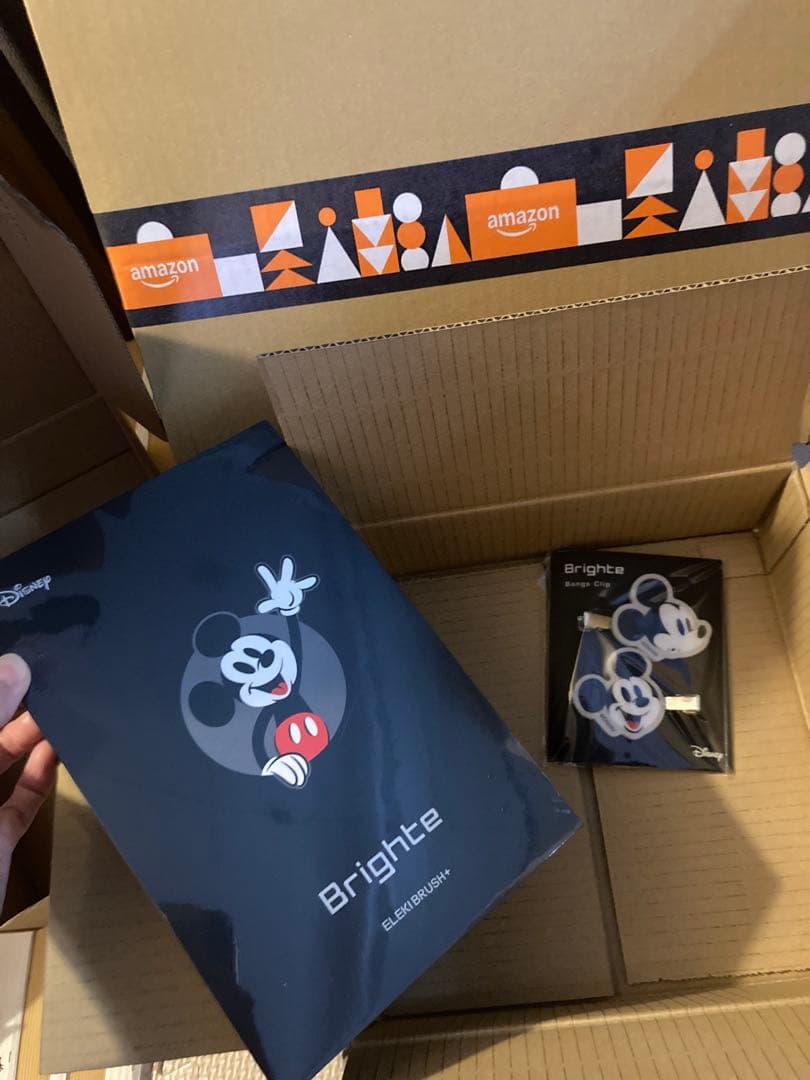 Brighte ELEKI BRUSH+ブラックミッキー限定デザインヘアクリップ