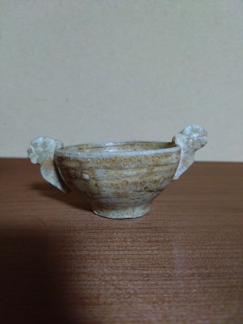 李朝 白磁    金海 耳盃