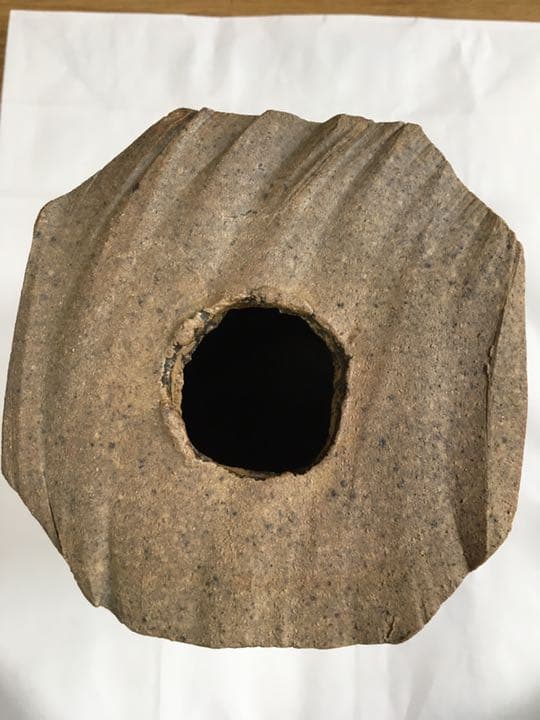 茶花用花器　焼き締め