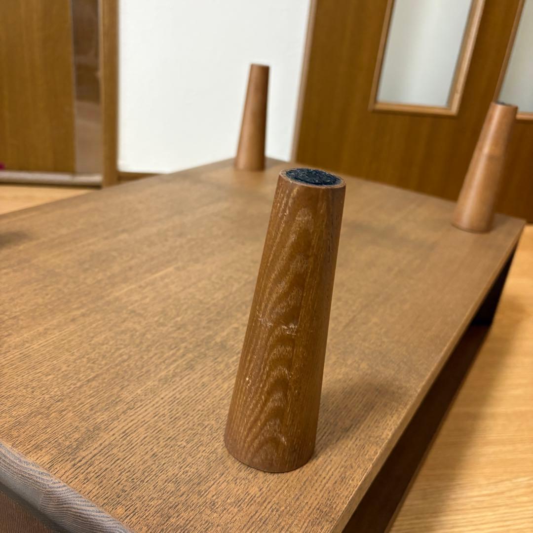 木製ブラウン ローテーブル/TVスタンド