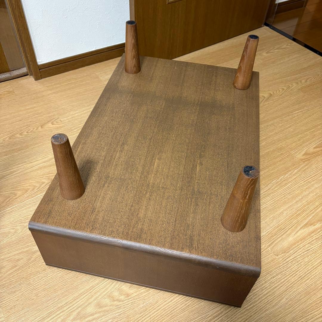 木製ブラウン ローテーブル/TVスタンド