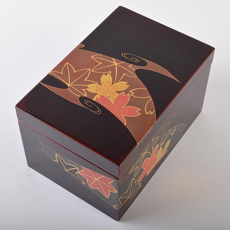 茶道具　利休茶箱　京焼　川添寿楽造　茶碗　飛青磁振出など　九点一式　VR8704