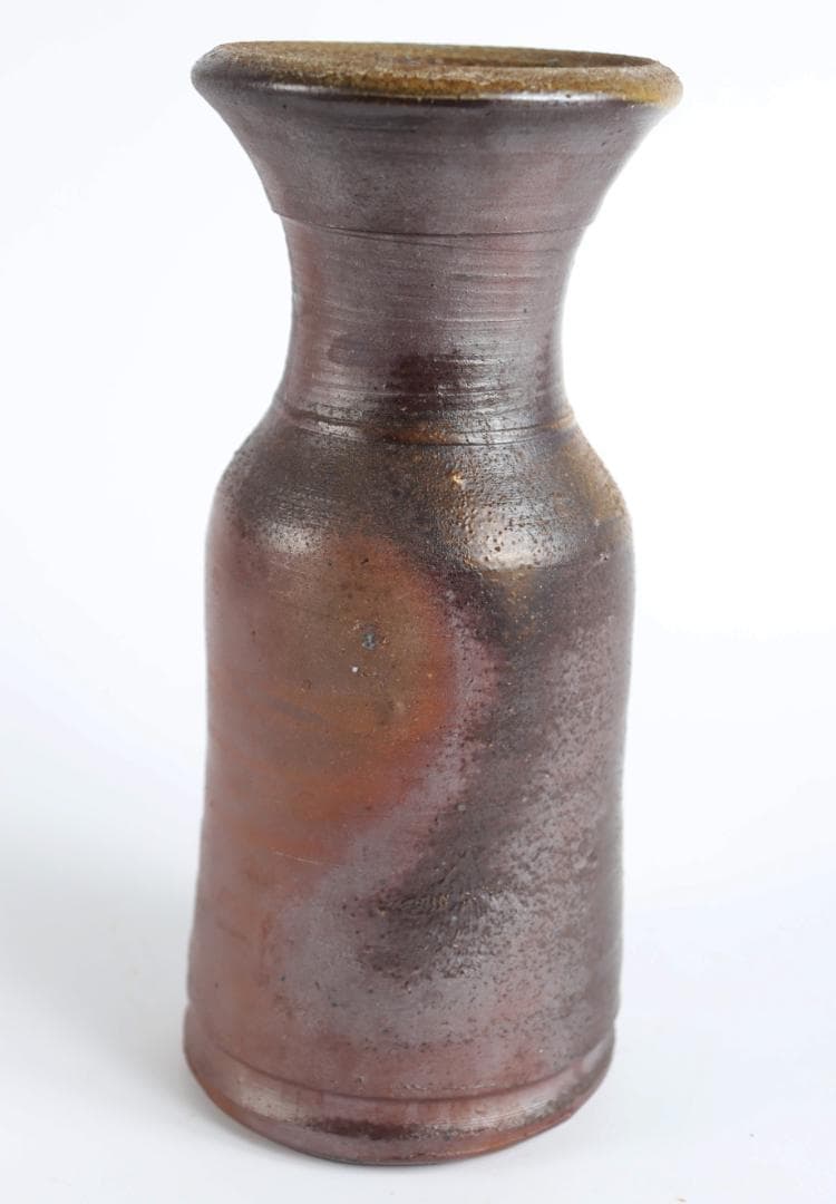 人間国宝 藤原雄 花入 共箱 備前