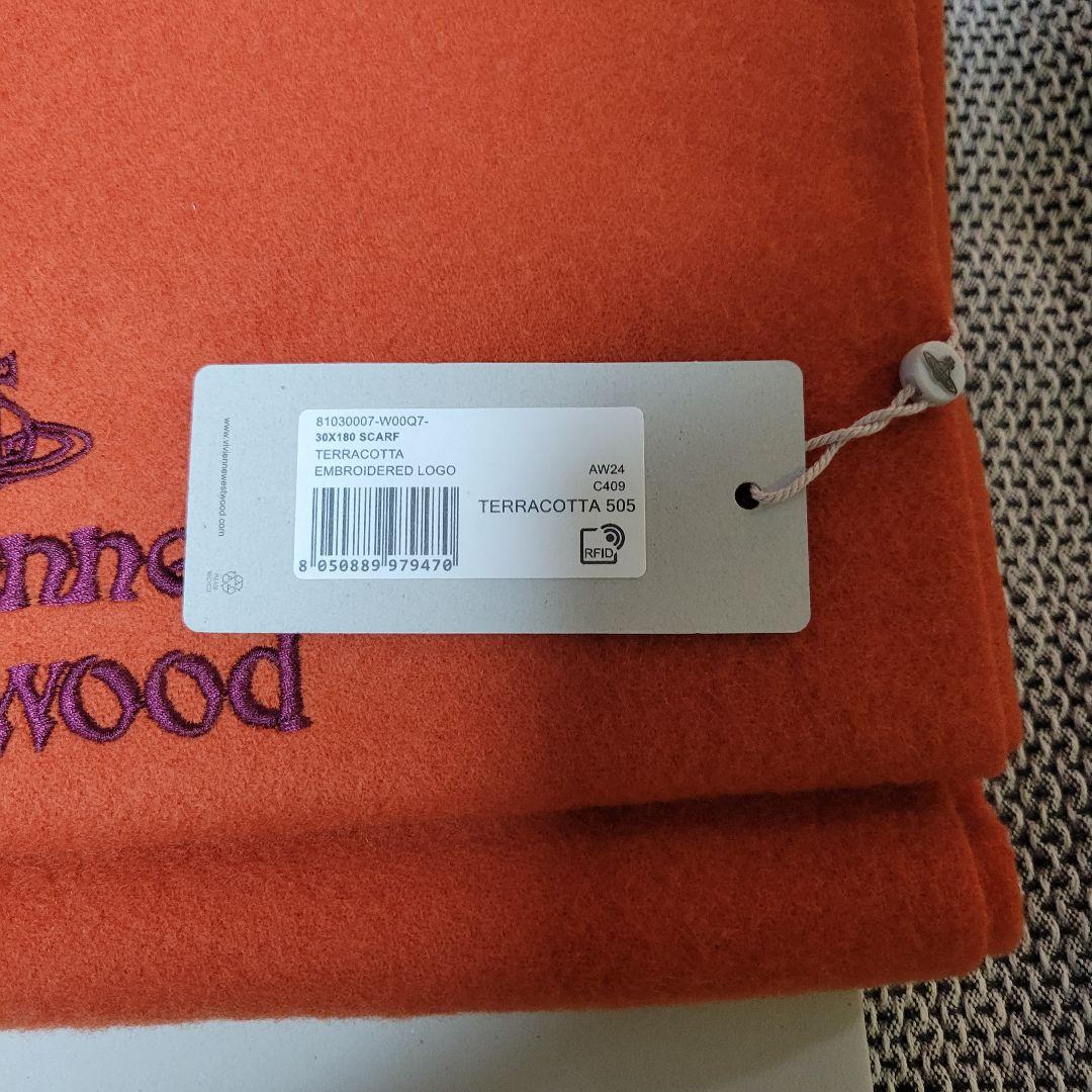 新品未使用 Vivienne Westwood マフラー ストール テラコッタ