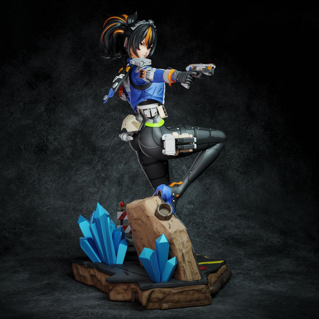 1/8　未塗装未組立　【 朱鸢 ゼンレスゾーンゼロ 】フィギュア　ガレージキット