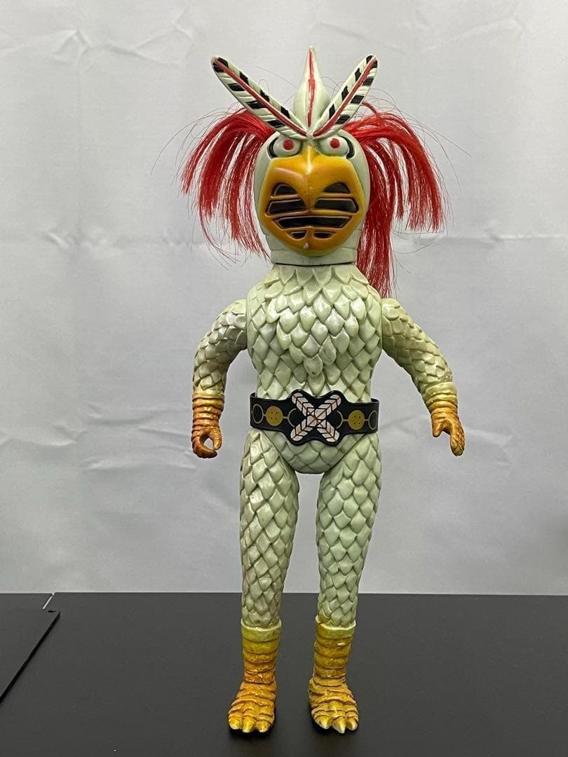 バンダイ★変身忍者嵐★面取り★面取れ★ソフビ★フィギュア★昭和レトロ　おもちゃ