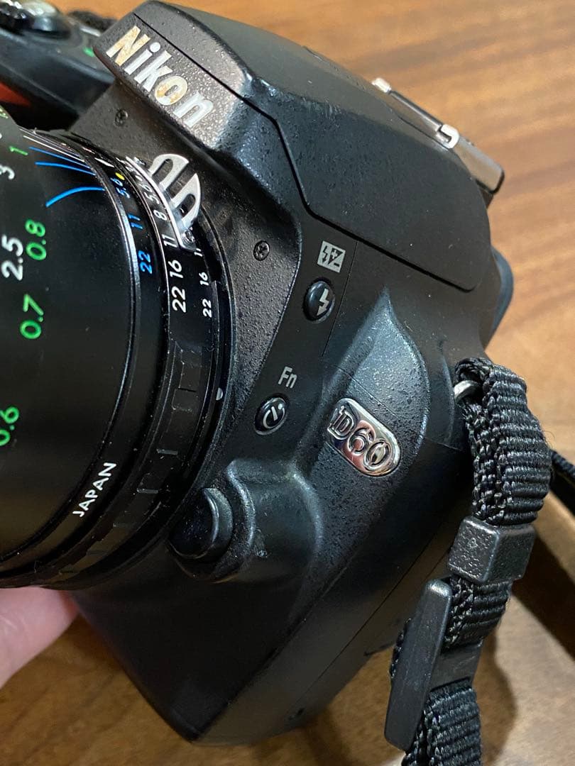 Nikon d60 CCDデジタル一眼 マニュアルレンズ付　動作品