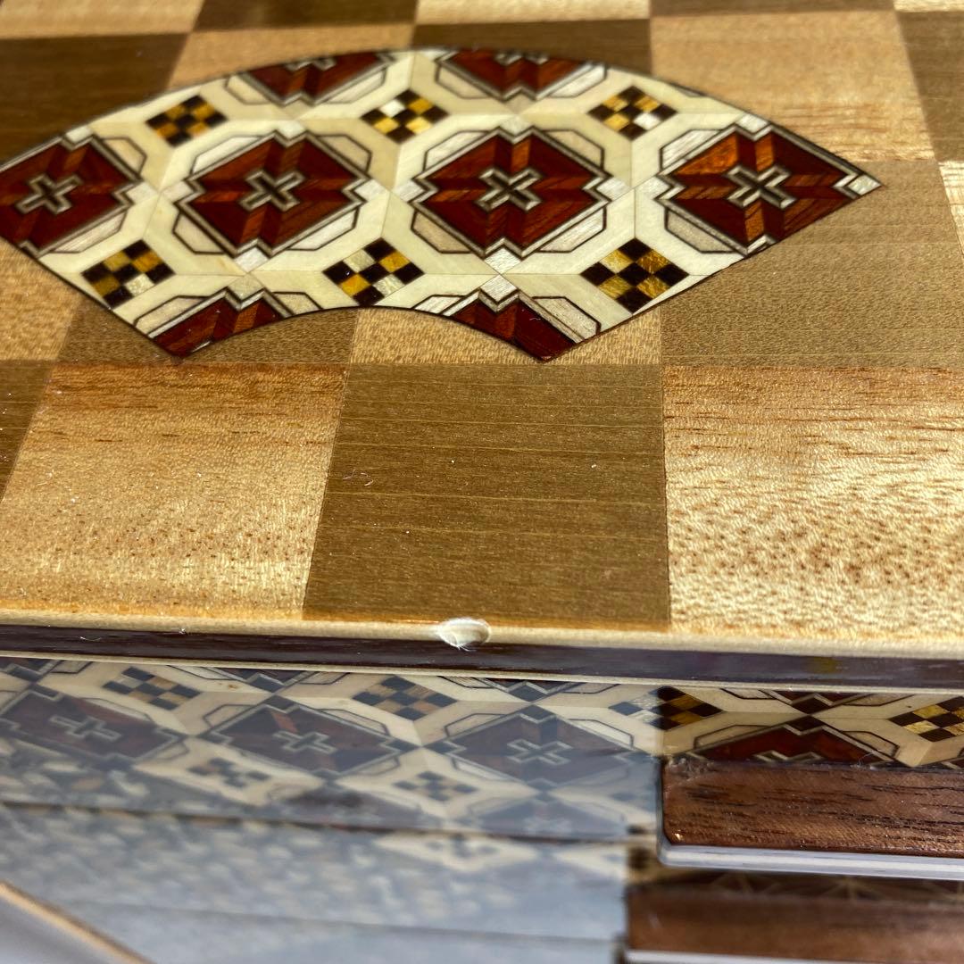 箱根細工・寄木細工　三段小引き出し