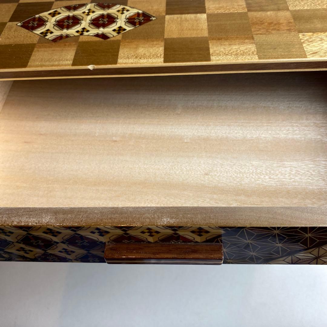 箱根細工・寄木細工　三段小引き出し
