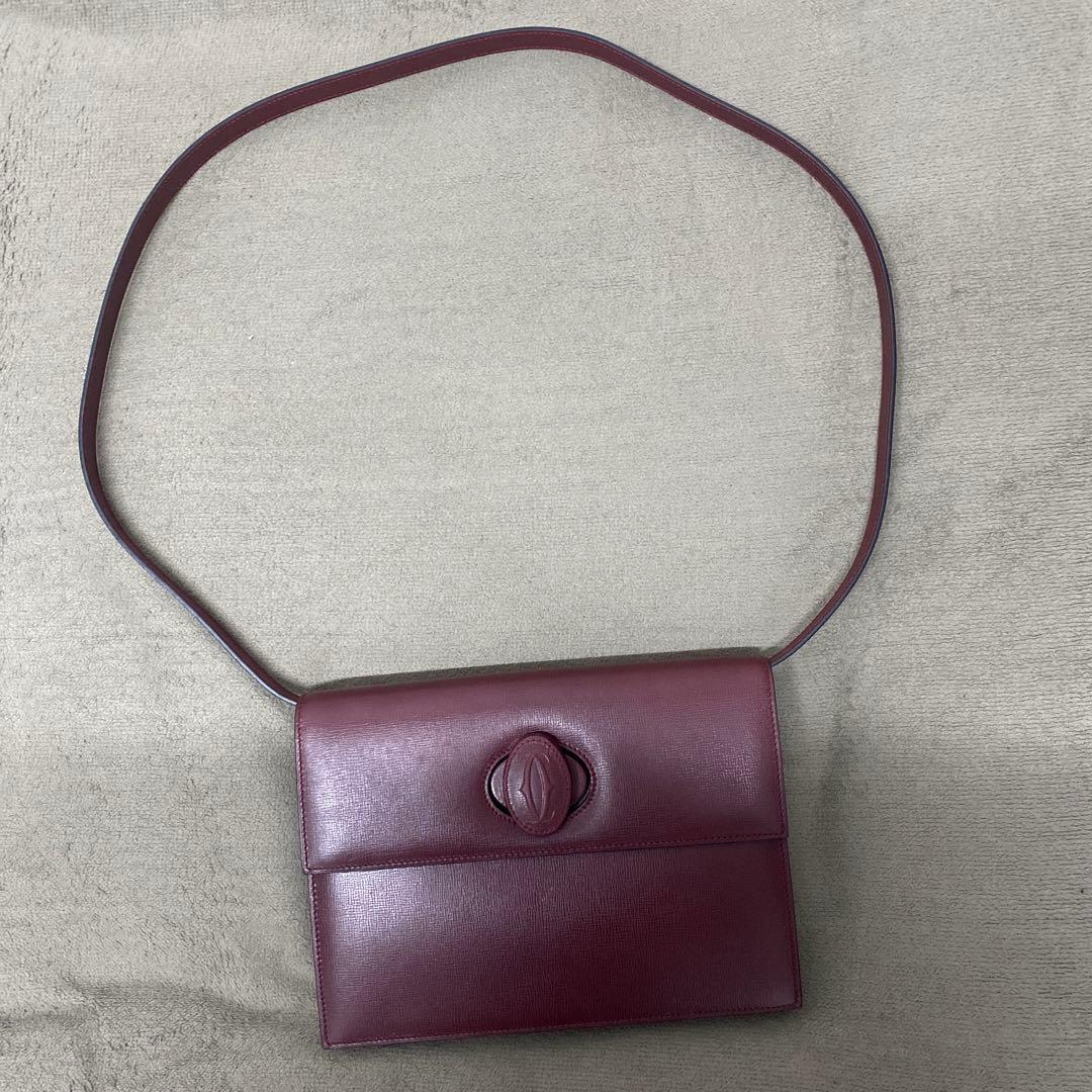 K*︎様 Cartier バーガンディ ショルダーバッグ