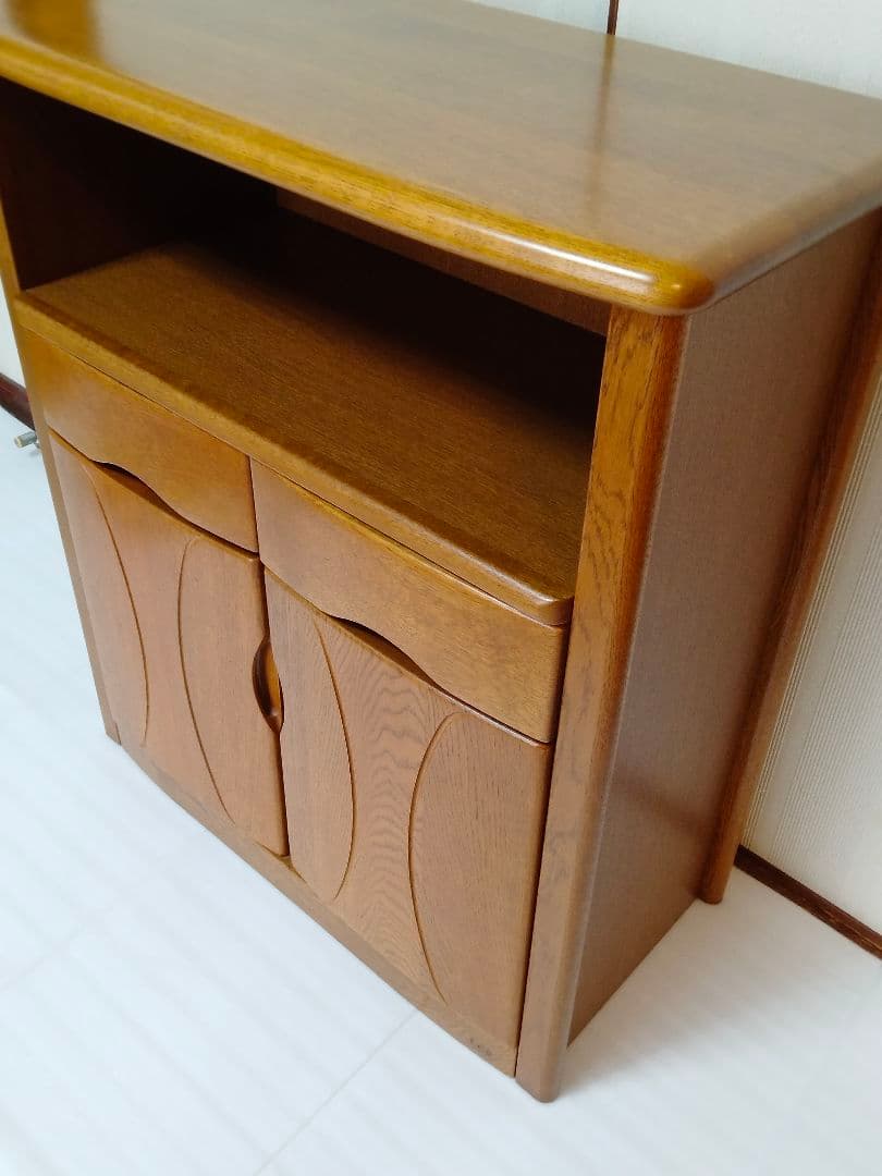 【展示美品】浜本工芸 HAMAMOTO 電話台 FAX台 飾り棚 サイド