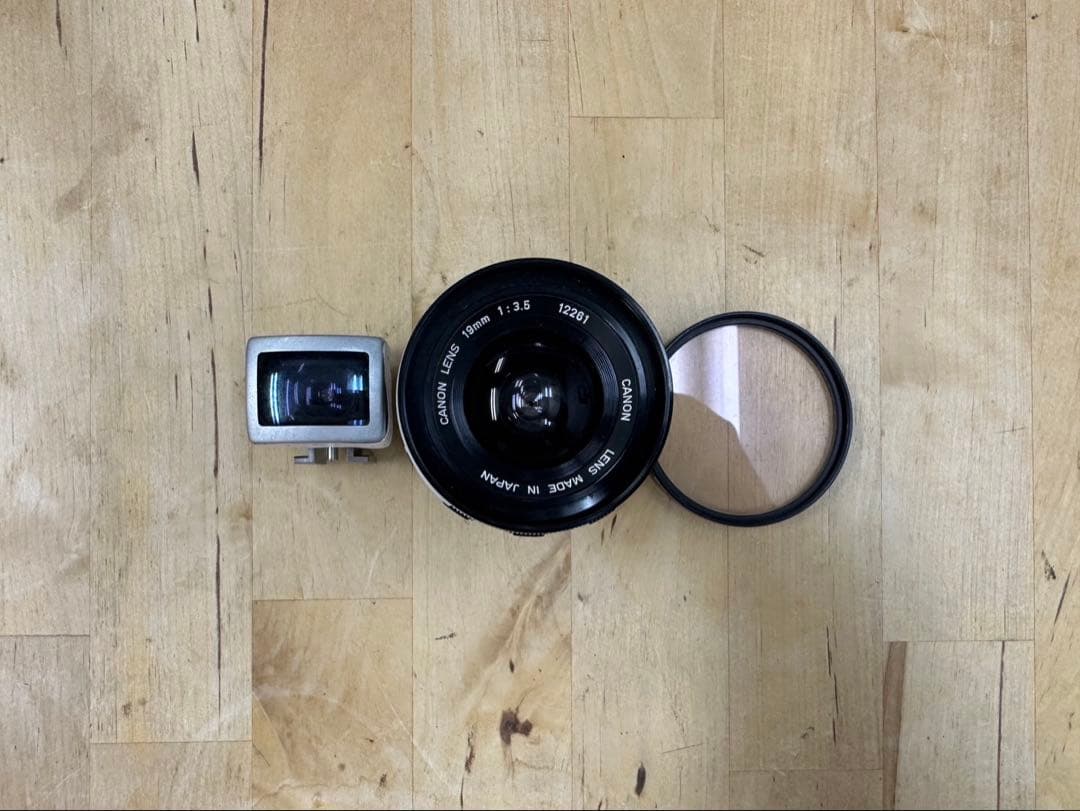 CANON 19mm f/3.5 LTMレンズ ライカ用ファインダーフィルター付