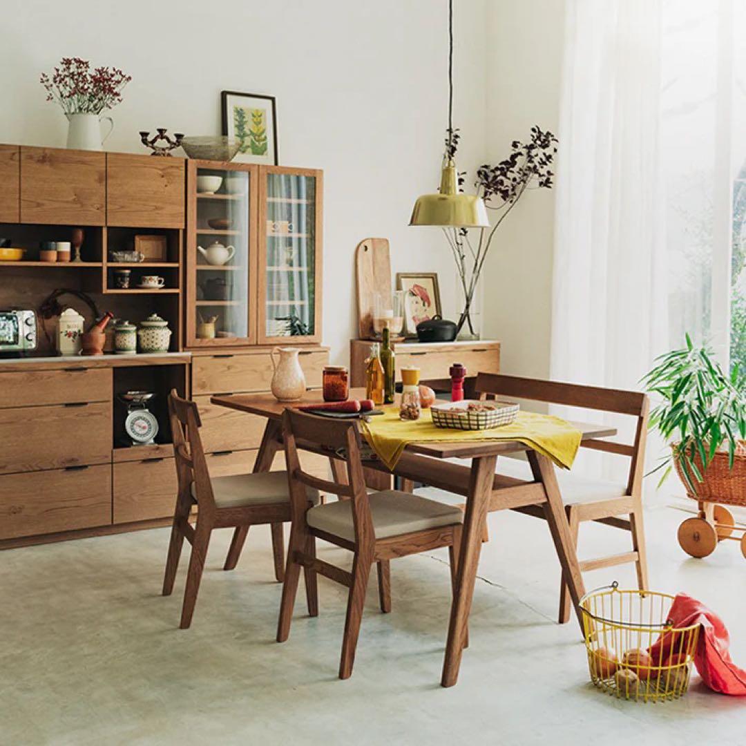 unico (ウニコ) ADDAY ダイニングテーブル W1500 オーク無垢材