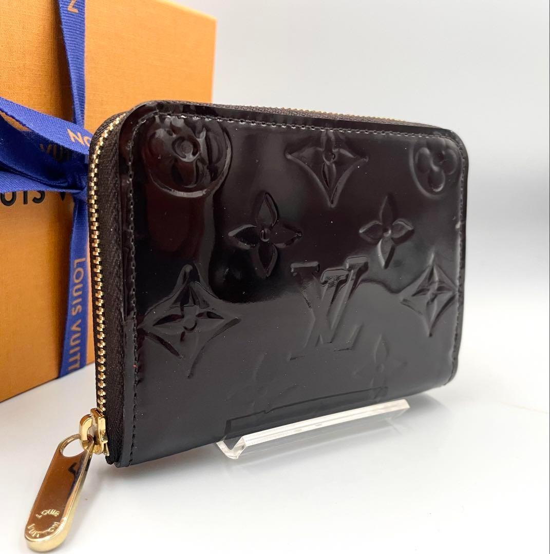 美品・鑑定済★ルイヴィトン　ヴェルニ　ジッピーパース　アマラント