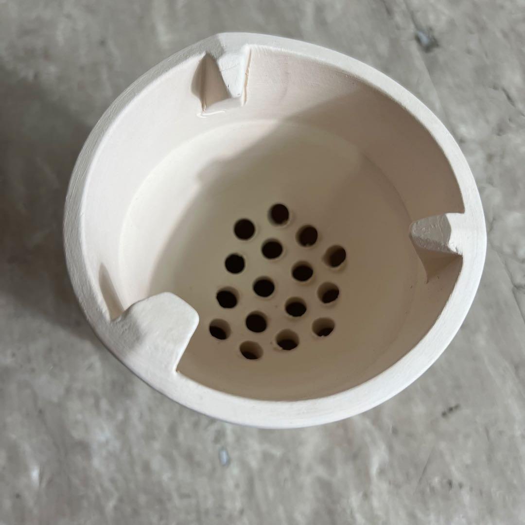 新品未使用 煎茶道具 白泥 涼炉 茶炉 風炉 焜炉 湯沸かし道具 陶器