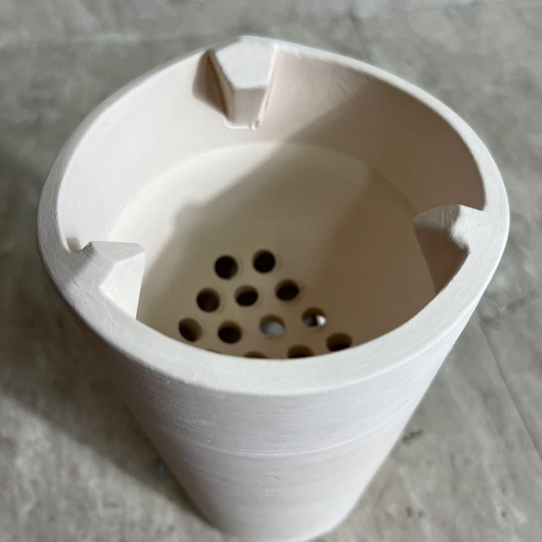 新品未使用 煎茶道具 白泥 涼炉 茶炉 風炉 焜炉 湯沸かし道具 陶器