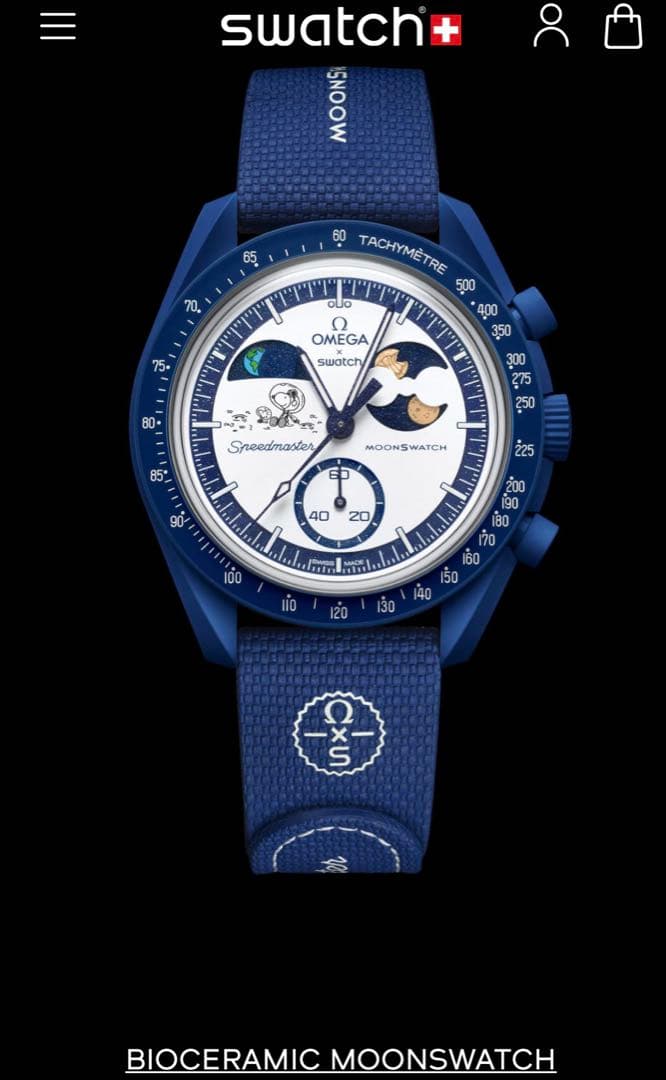 MoonSwatch スヌーピー (Beaver Moon Design)