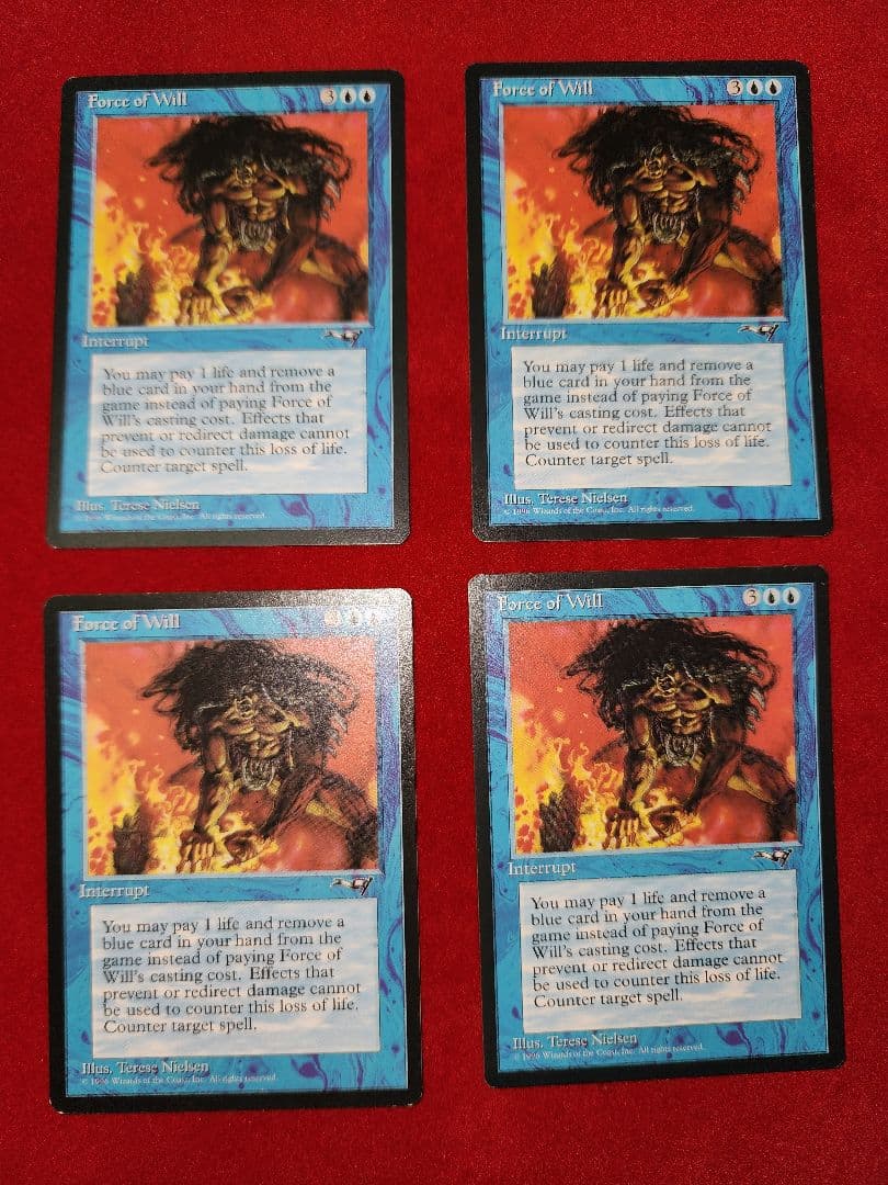 mtg　意思の力　Force of Will 4枚セット
