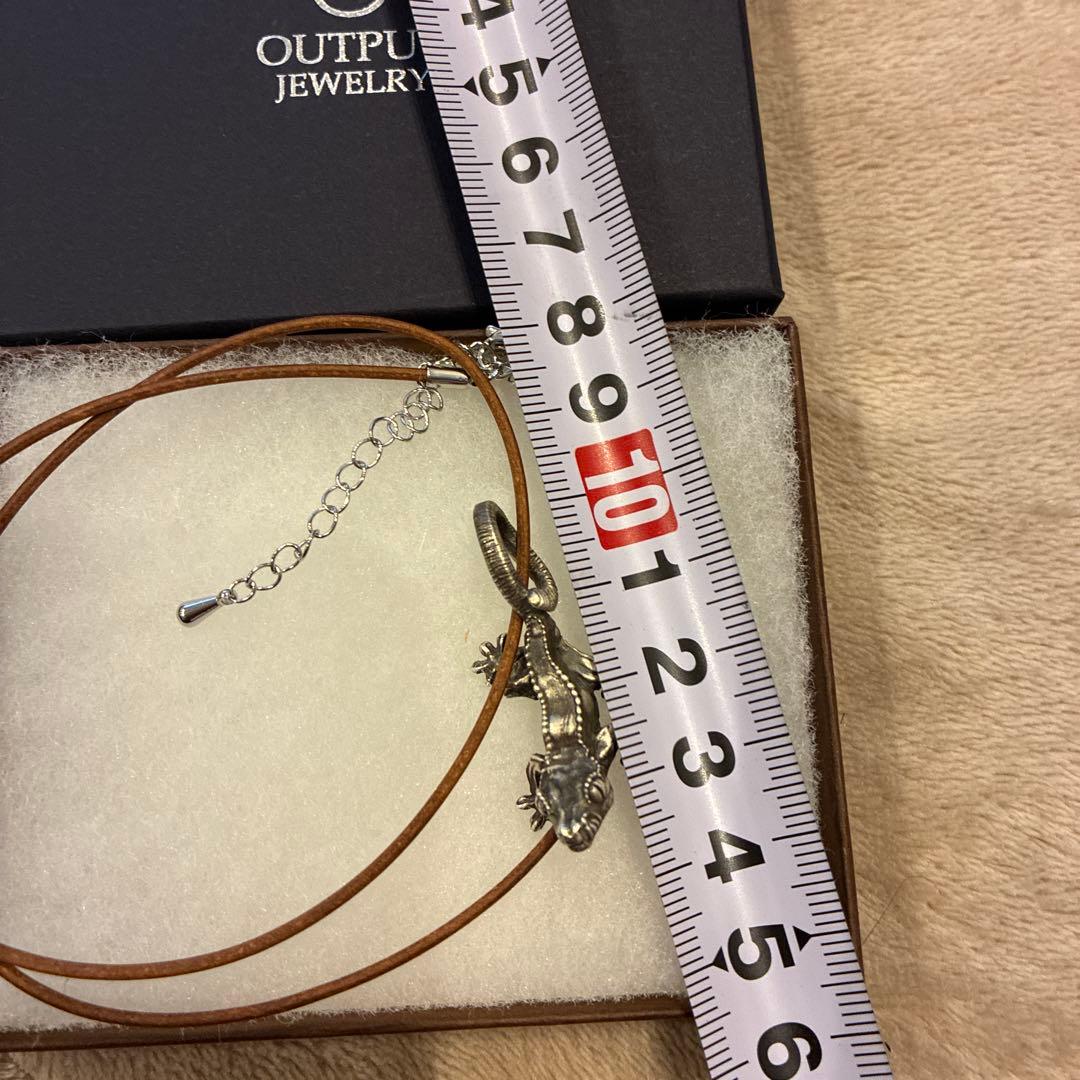 クレステッドゲッコー　ネックレス　爬虫類　シルバー925 output