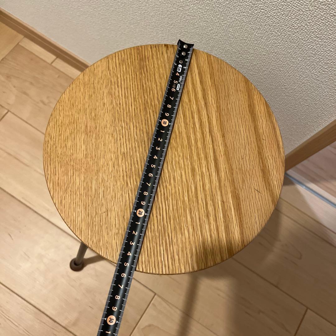 木製円形スツール（ナチュラルウッド）かなでもの