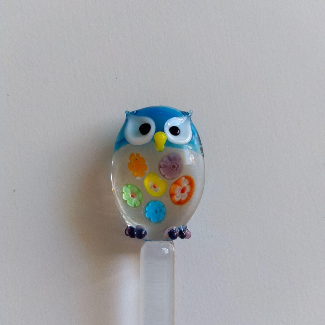【新品】ベネチアングラス ガラス ミレフィオリ かめ カメ フクロウ ふくろう