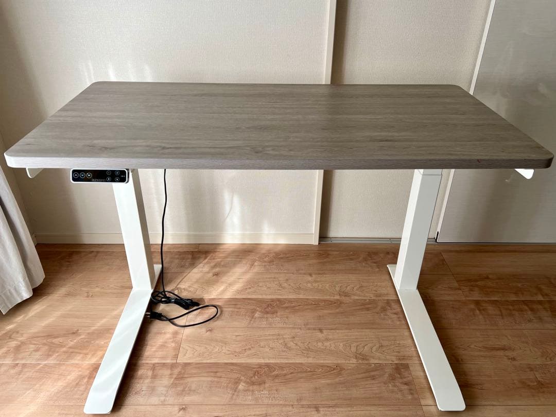 FlexiSpot 電動昇降デスク E7 Pro ホワイト脚＋天板ホワイトウッド