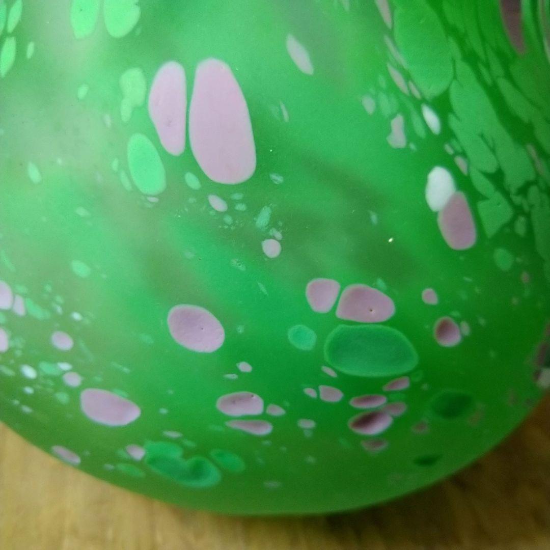 ✤文化勲章受章作家・藤田喬平作✤手吹『三彩花瓶』＊共箱入り