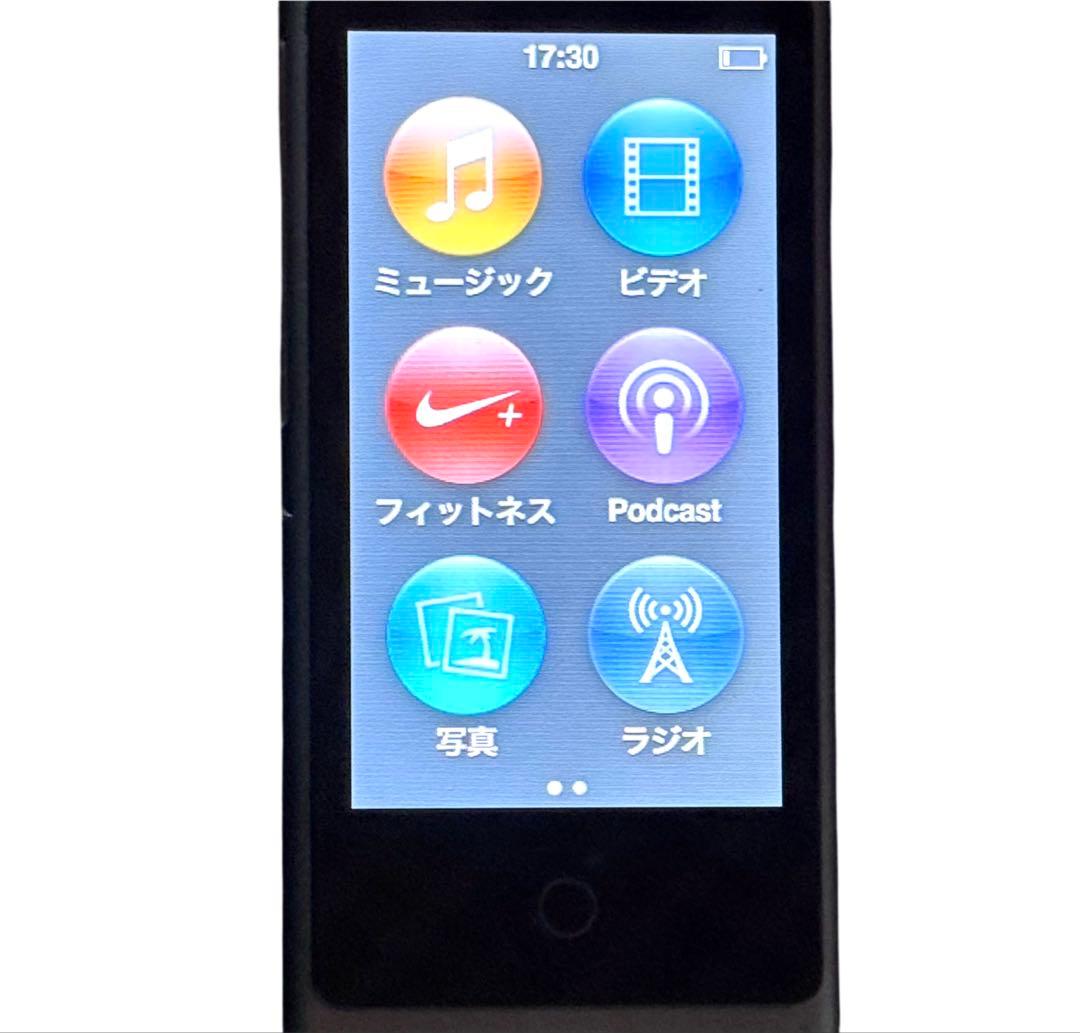 【美品】iPod nano 第7世代 16GB スペースグレー　イヤホン　完品