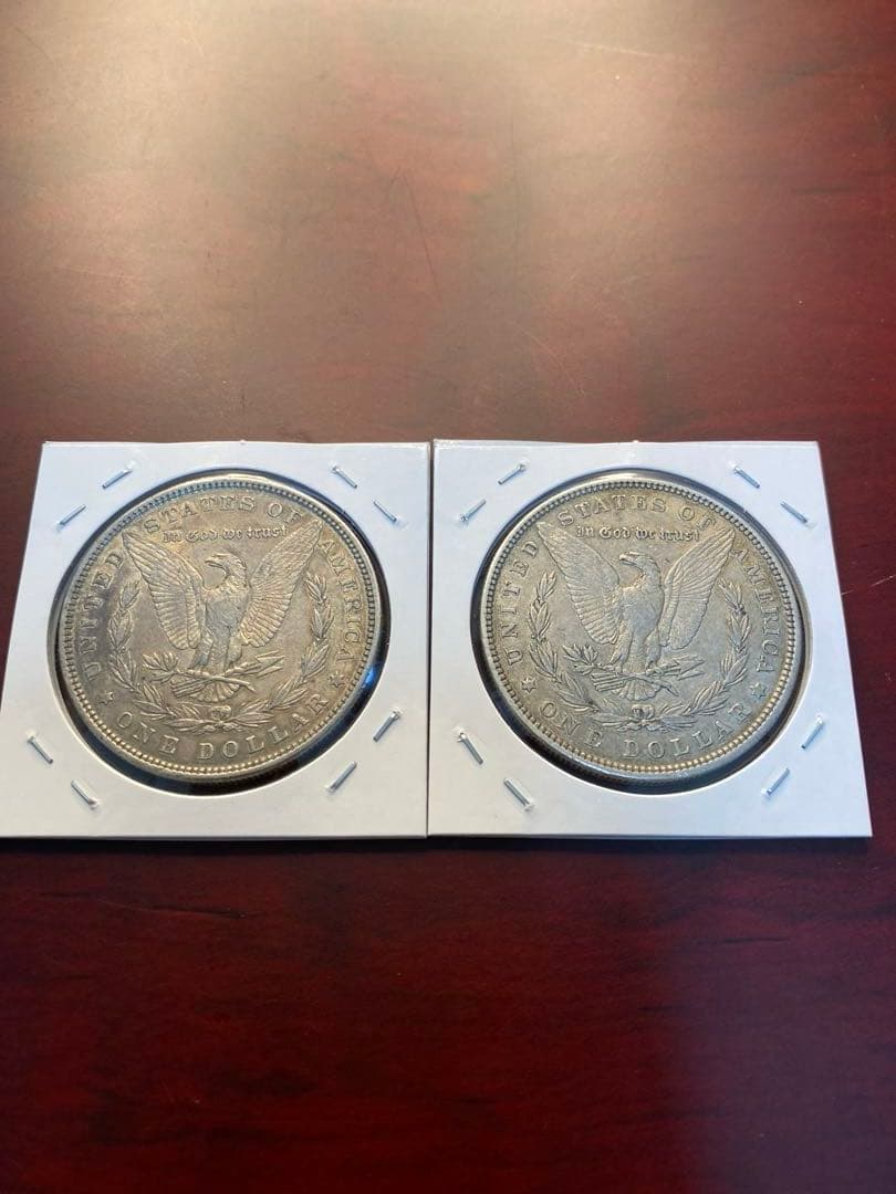 PCGS NCG アンティーク 銀貨　古銭　モルガンダラー　2枚セット