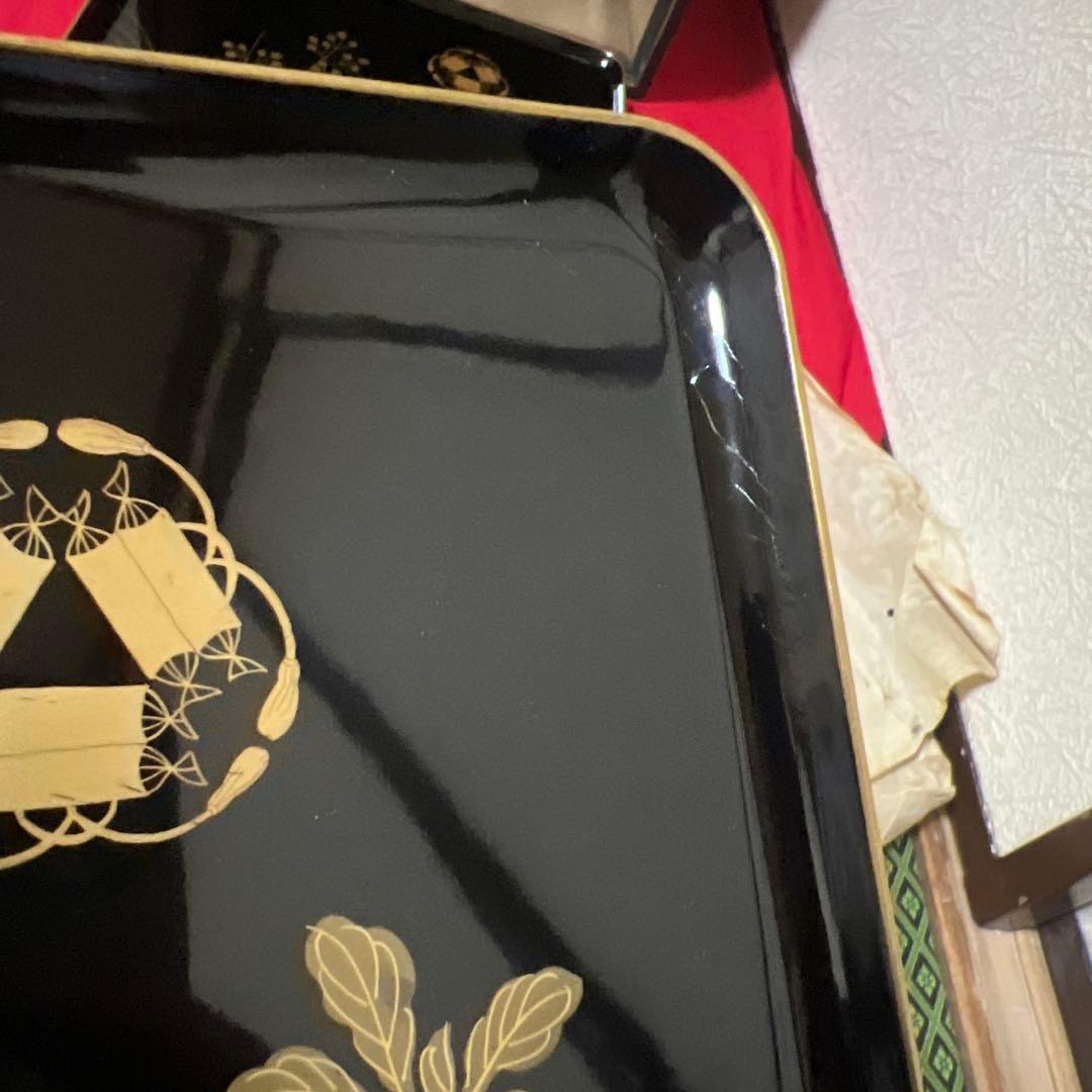 七草蒔絵吸物膳　八客