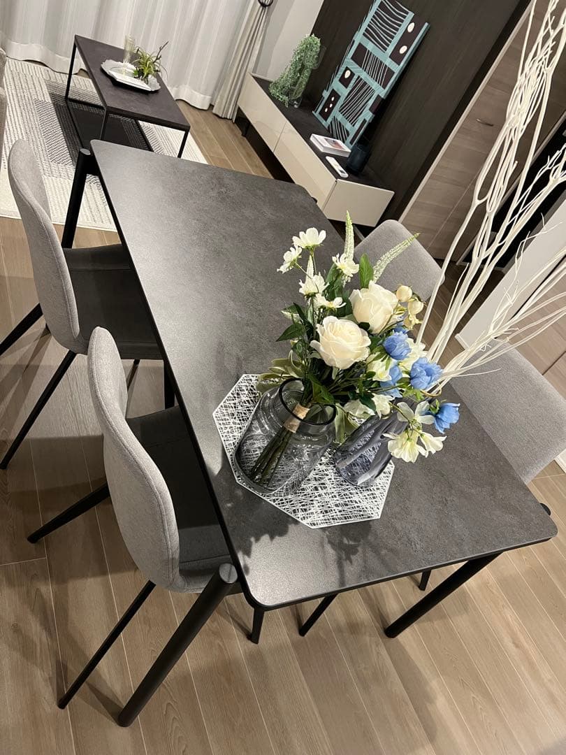 せみ 1脚目MKマエダ ダイニングチェア CHC-001 GY