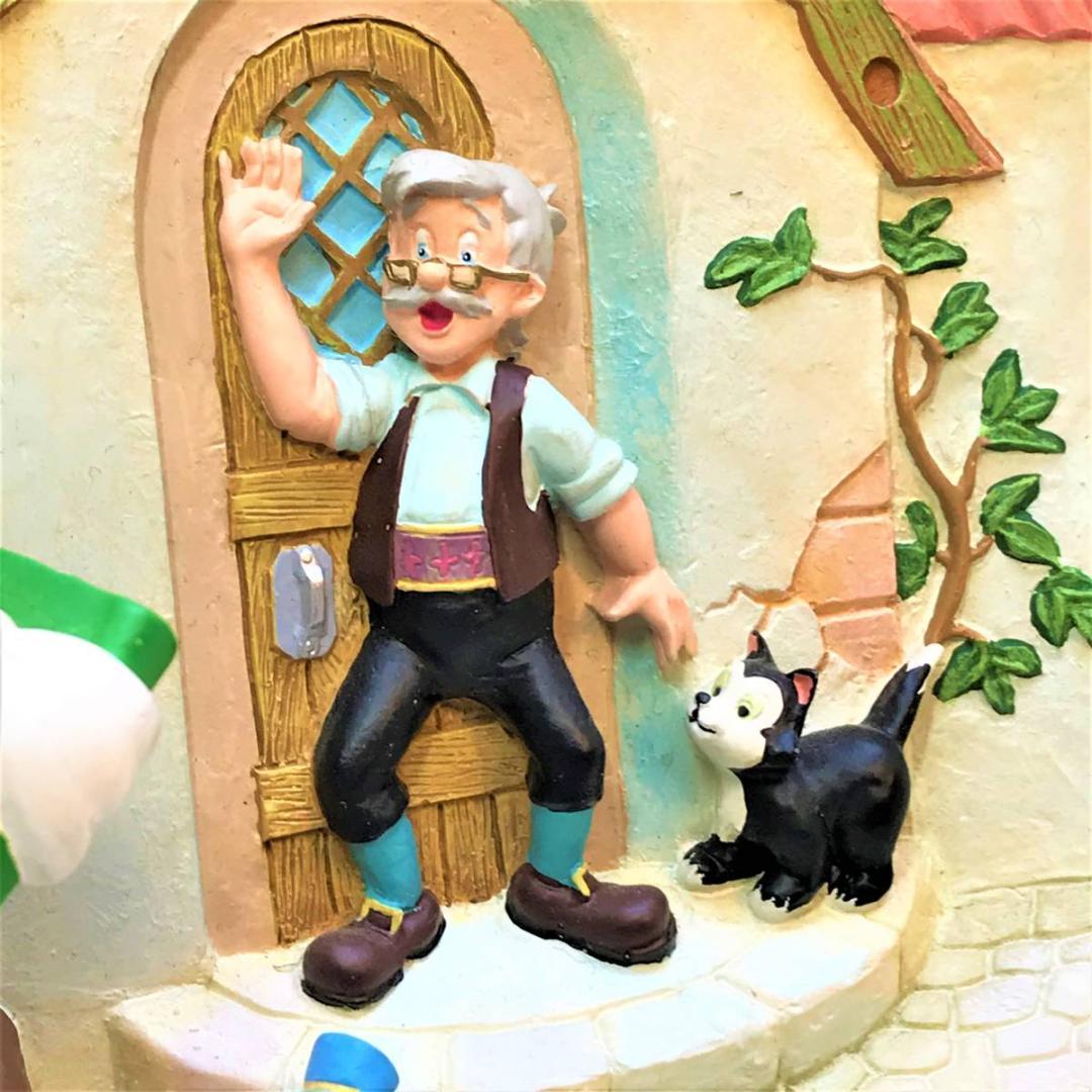 ピノキオ フィガロ ジミニークリケット ゼペットじいさん レリーフプレート