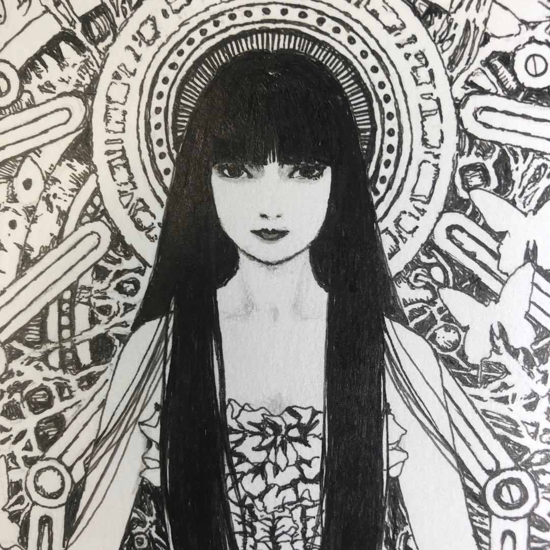 巡る時間と世界の終わり、そして始まり　【肉筆絵画】