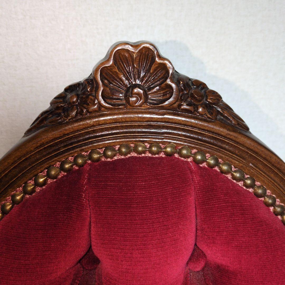 ★バリ本物 当時物★昭和レトロなアンティーク調 猫脚 ロココ調 チェア