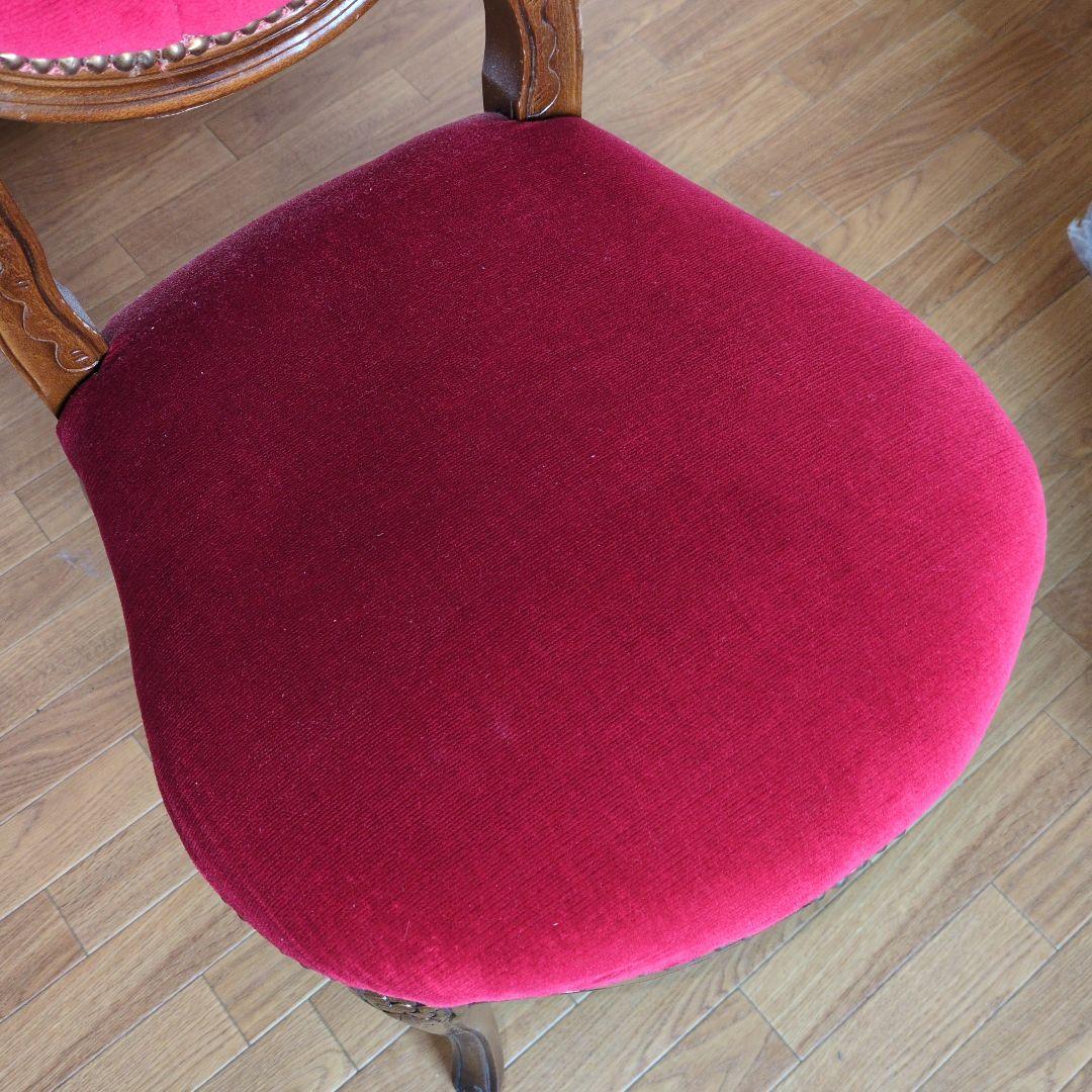 ★バリ本物 当時物★昭和レトロなアンティーク調 猫脚 ロココ調 チェア