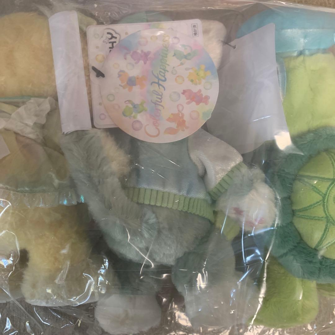 ダッフィー&フレンズ20周年　カラフルハピネス　ポージープラッシー　5人セット