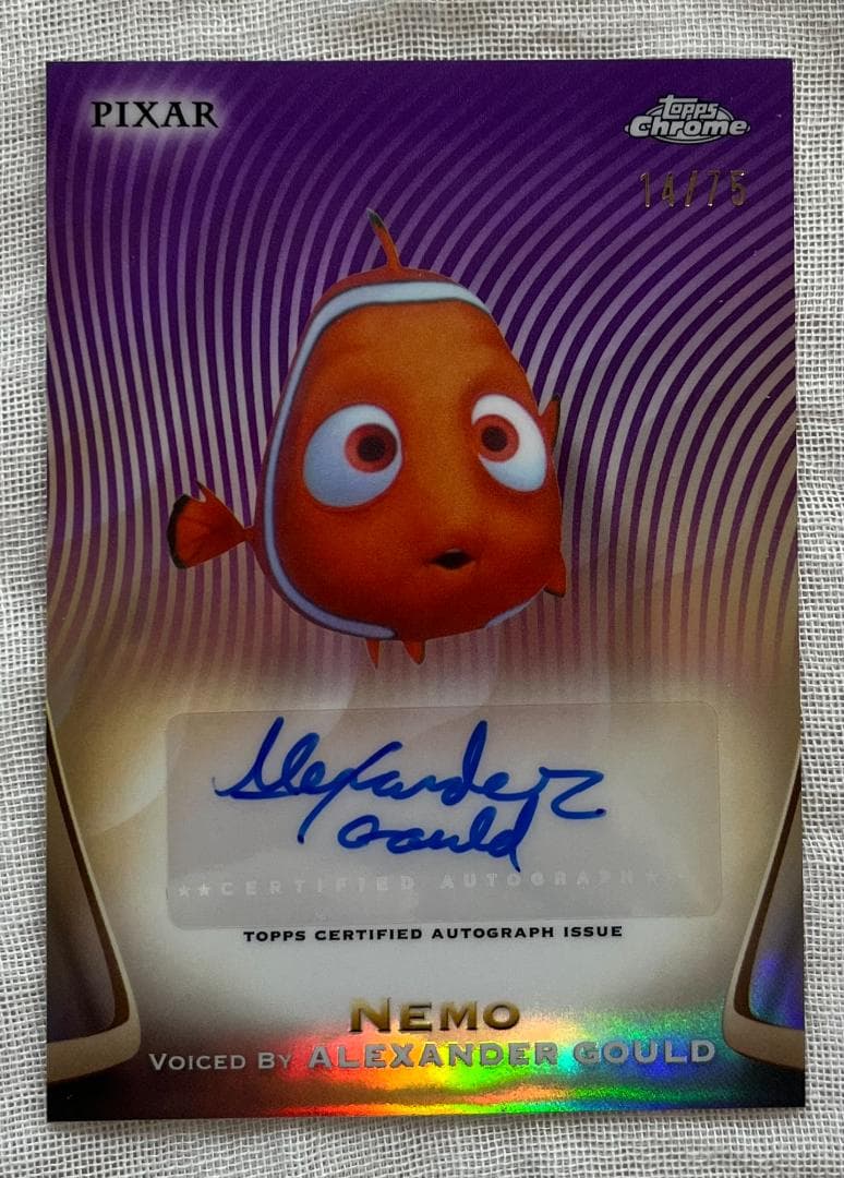 Topps Disney Chrome Nemo /75 直筆サインカード