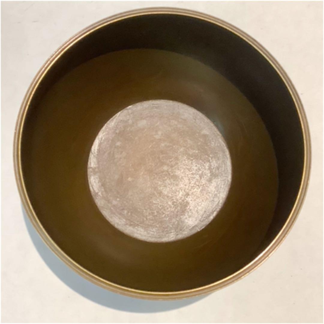 一ノ瀬宗也作 唐銅 コマツナギ彫 建水