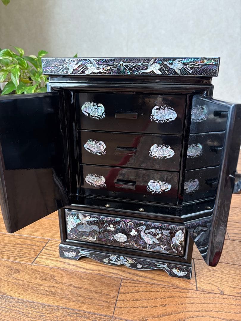 螺鈿細工　小物入れ　韓国伝統工芸品