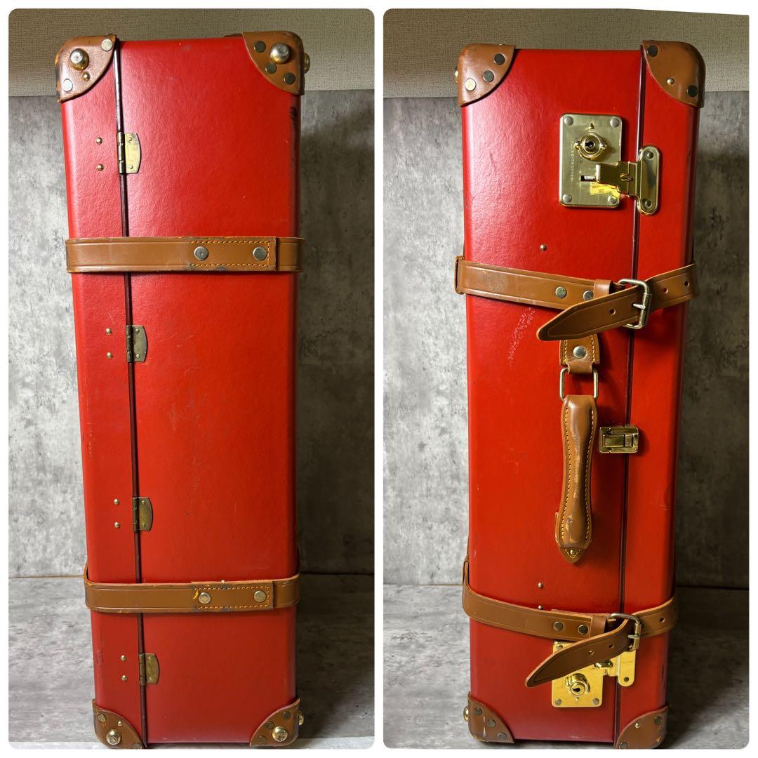 希少✨グローブトロッター トランクケース レザーキャリー オレンジ