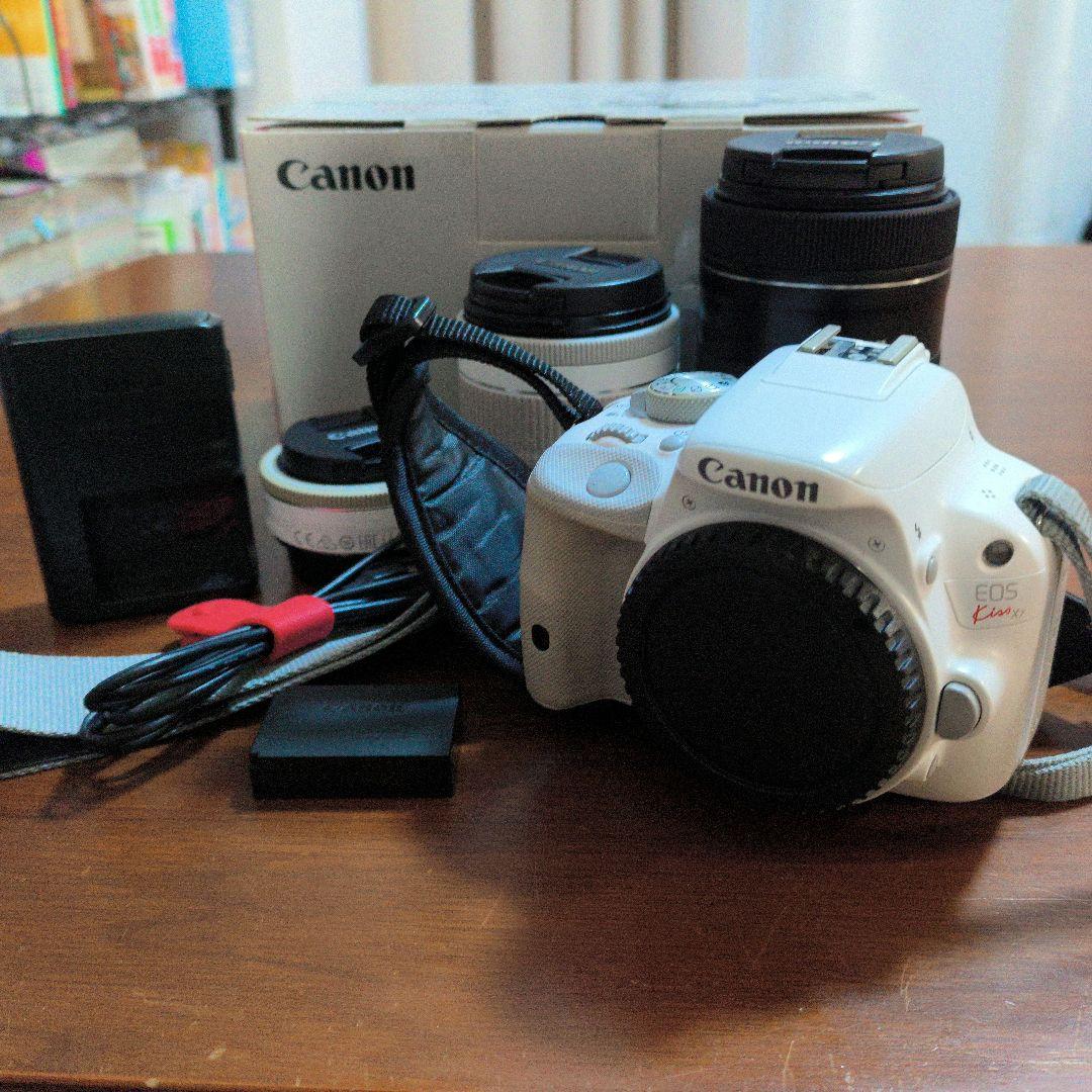 CanonEOSKissX7ホワイト 40mm 18-55mm 55-250mm