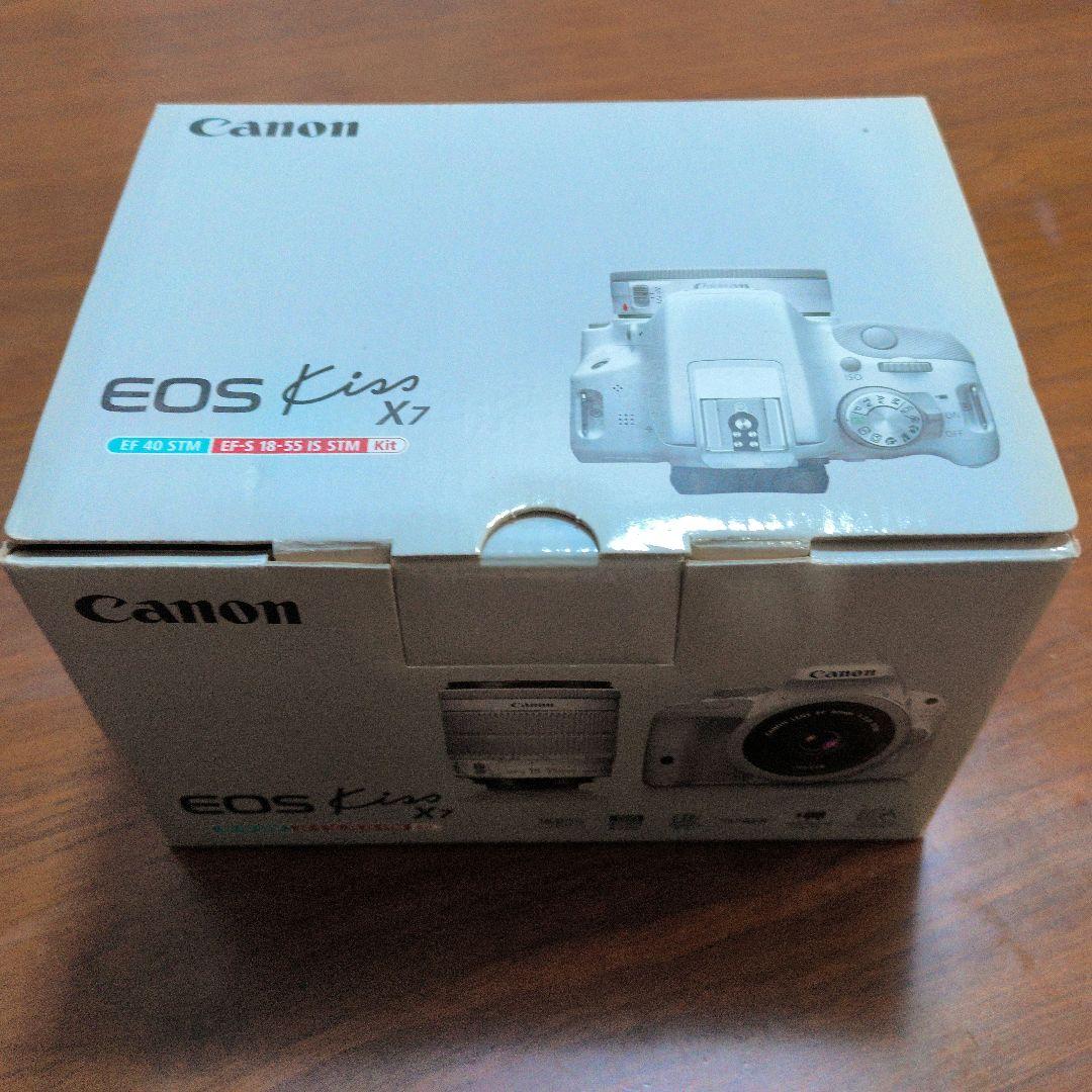 CanonEOSKissX7ホワイト 40mm 18-55mm 55-250mm