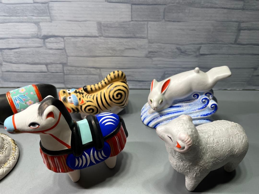 郷土玩具　宮城県　芳賀強作　堤人形　干支　十二支揃い