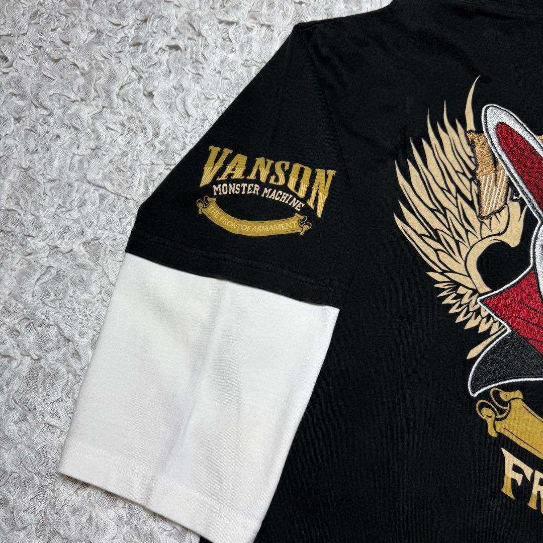 ✨美品✨【VANSON×T.F.O.A】ポロシャツ デスラビット 刺繍 XL
