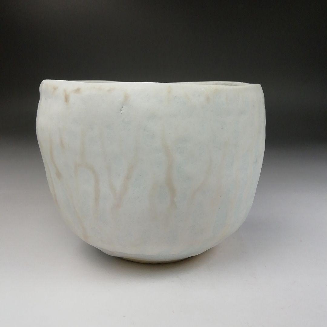 Ｗ１０６　茶碗　『白磁　茶碗』『加藤洋二 作』　共箱　抹茶碗　茶道具