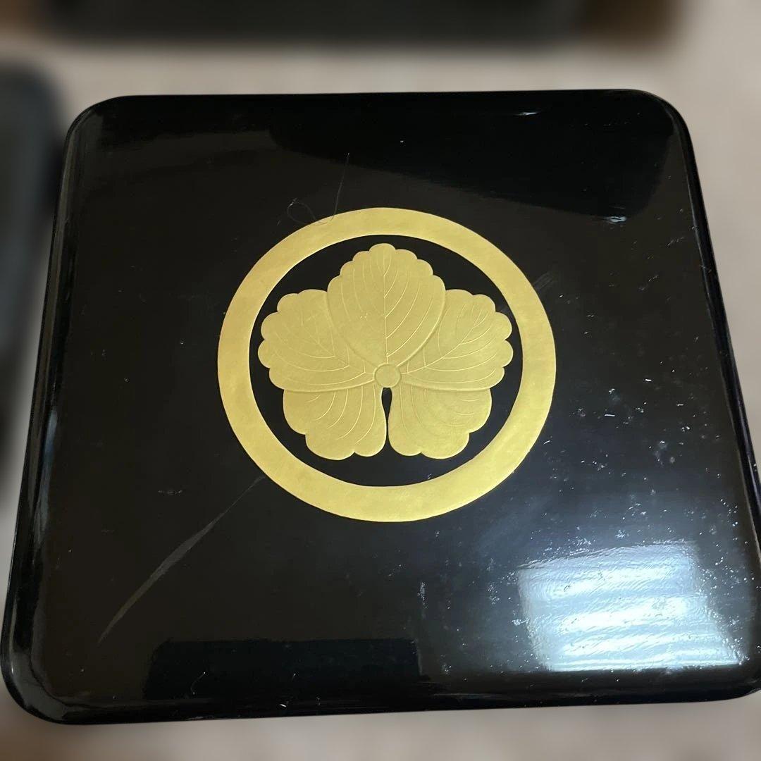 輪島塗重箱 アンティーク　木箱入り　26日迄の出品です