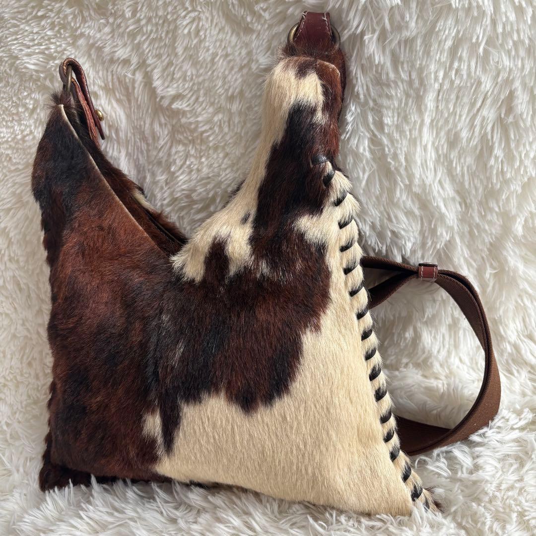 ELENA GIRARDI ハラコ　レザー　ショルダーバッグ