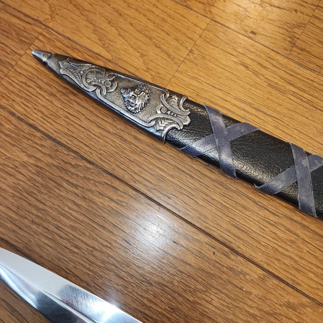 模造刀　エクスカリバー　 ダガー　シルバー　短剣　西洋剣レプリカ　コスプレ