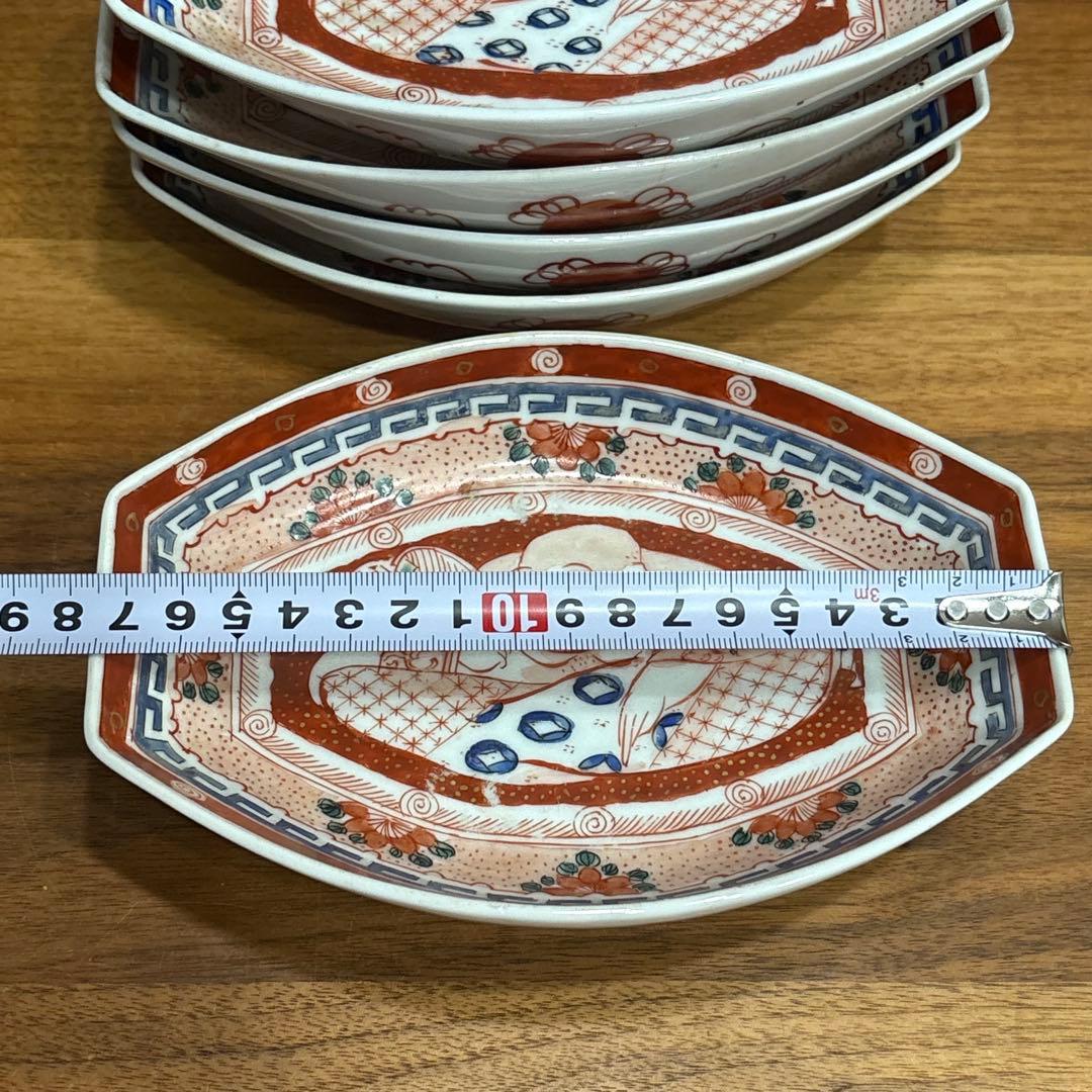 江戸時代　古伊万里　長皿　５枚